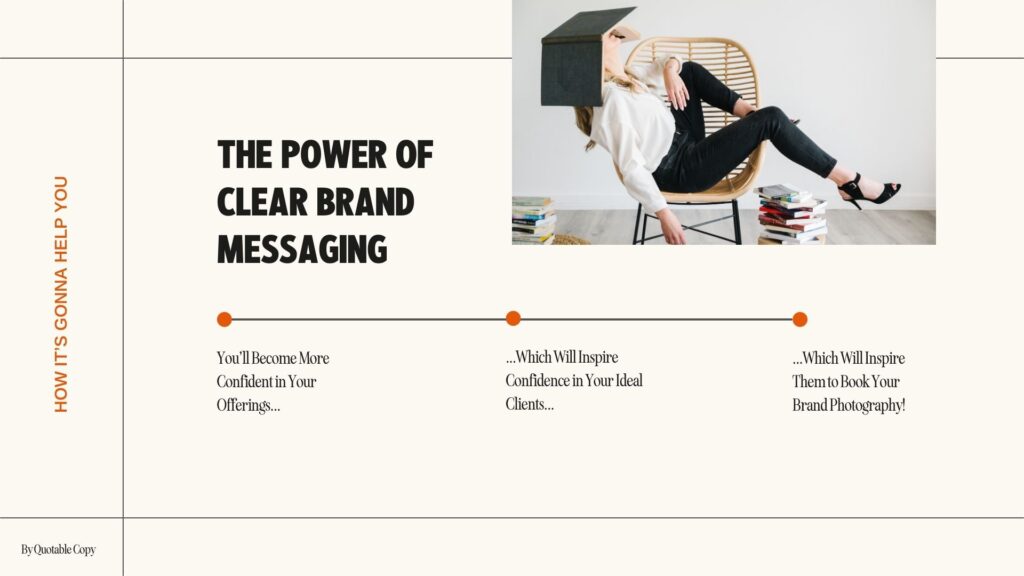 Graphic explaining the power of clear brand messaging